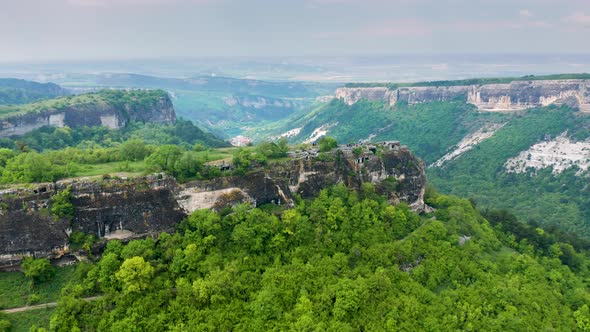 Flight Over Green Forest and Big Mountain Canyon