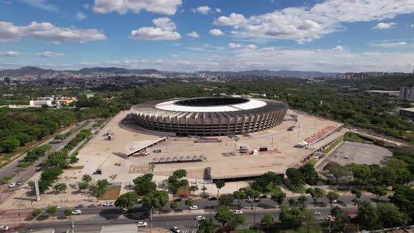 Sports centre at Belo Horizonte Minas Gerais Brazil. Landmark of city.