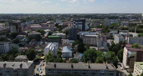 Ukraine City Rivne. Aerial Shot156