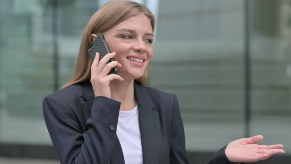 Young Businesswoman Having Online Payment Success on Smartphone