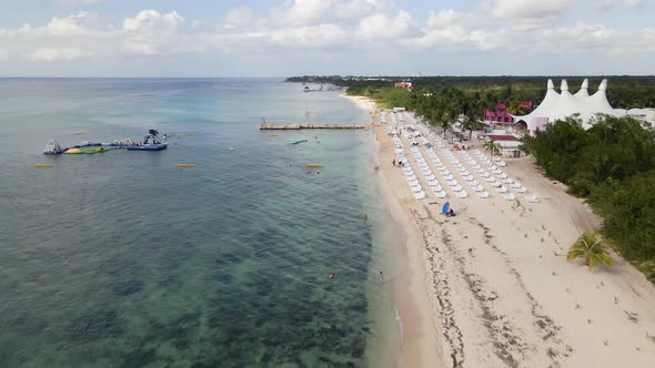 Cozumel, Mexico. Tropical beauty. Drone footage 4K