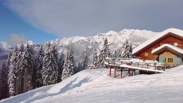 Alpin Hut Restaurant In Ski Areas