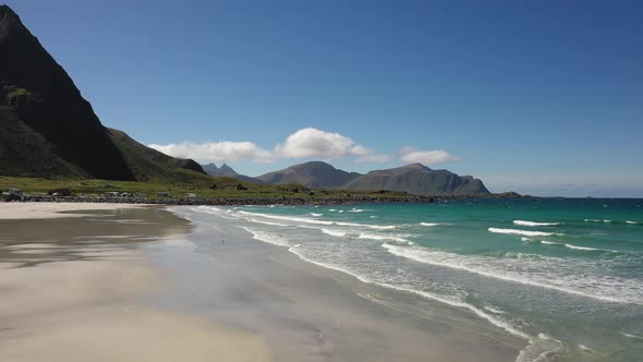 Beach Lofoten Islands is an Archipelago in the County of Nordland, Norway