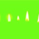 candle flames on the green screen - VideoHive Item for Sale
