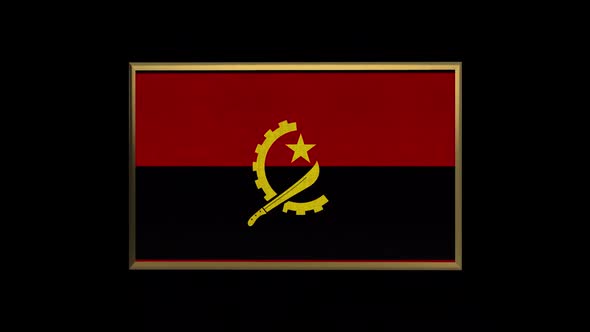 Angola 3D Flag