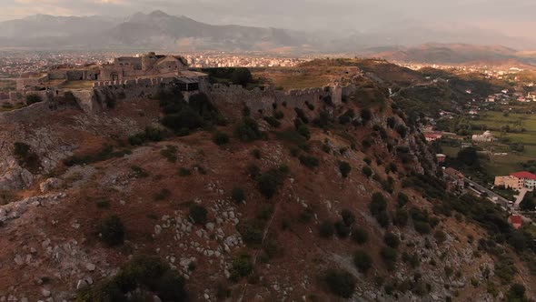 Ruins of Rozafa Castle in Shkoder