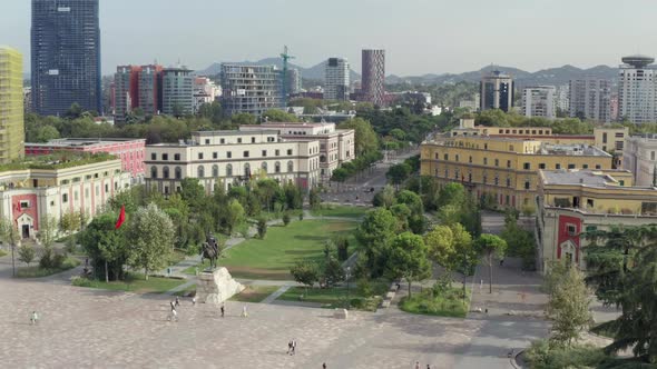 Aerial View Tirana Albania