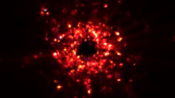 Glowing Hot Accretion Disk Orbiting Around Supermassive Black Hole - 4K