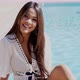 Young Beautiful Smiling Woman Relaxing at Poolside - VideoHive Item for Sale