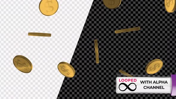 Coins Falling Loop