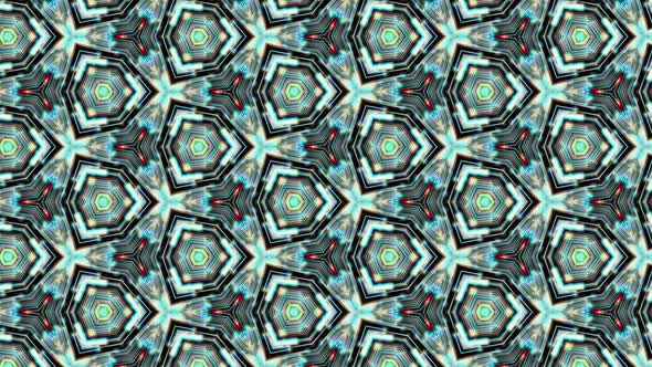 Abstract kaleidoscope mosaic. Bright blue abstract background
