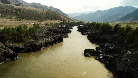 Bridge Over a Mountain River