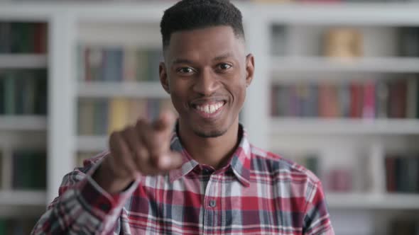 Portrait of African Man Pointing at the Camera