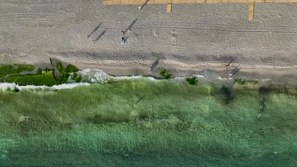 Summer Cleopatra Beach aerial view 4 K