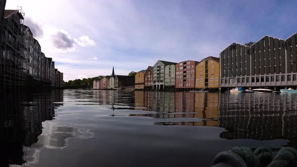 Trondheim waterfront houses