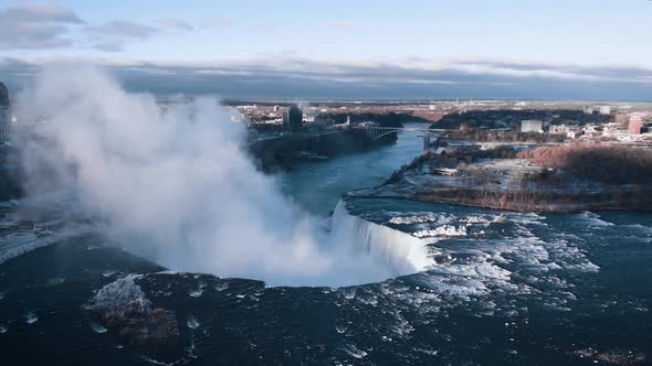 Niagara Falls at Sunset, Ontario, Canada