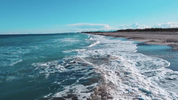 Waves in the sea of Valencia, Spain