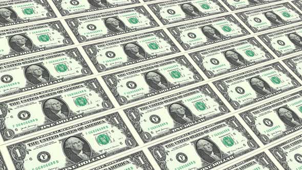 Usa Banknotes Money 1 Dollar - 4K