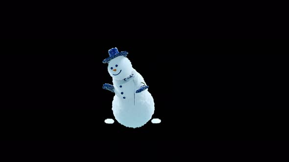 Snowman Dancing 4K