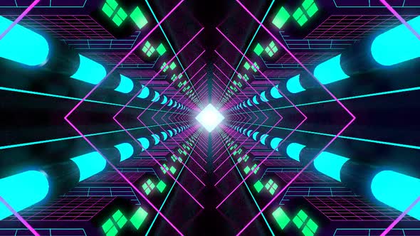 Lights VJ Loop Tunnel