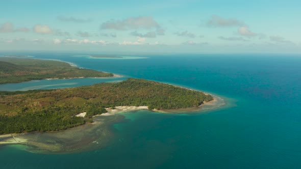 Coastline on the Tropical Island