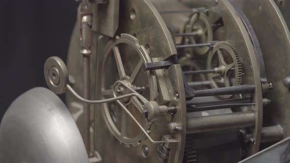 Inside View Antique Vintage Clock