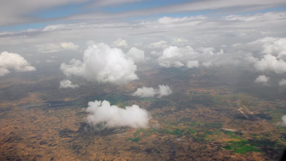 Aerial View From the Plane of the Omo Valley in Ethiopia