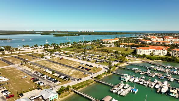 Aerial Drone Video South Causeway Park Fort Pierce Fl