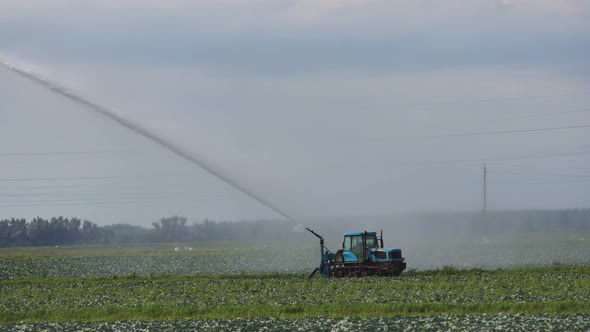 Irrigation System on Agricultural Land