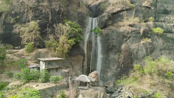 Waterfall in the Mountains