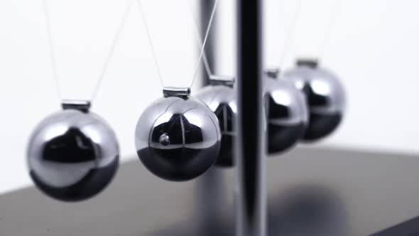 Slow Motion Newtons Cradle