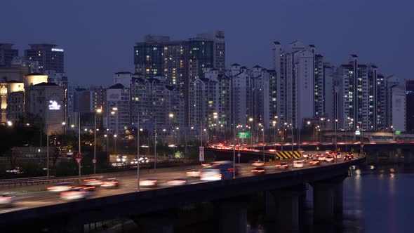 Nighttime Road Traffic