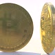 Realistic Rotating Pair Bitcoin on a White Background Looping Digital Coin Made of Gold - VideoHive Item for Sale