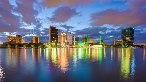 Toledo, Ohio, USA Town Skyline