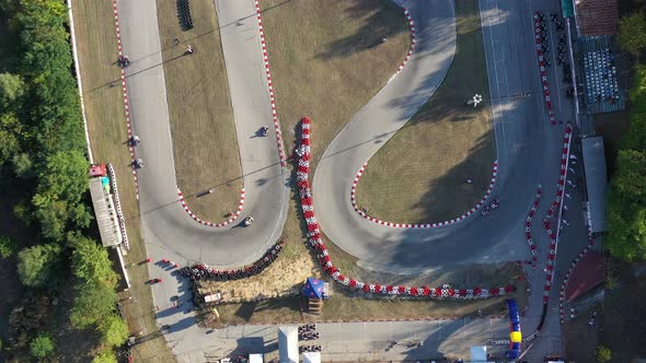 Karting Competition On The Track In Haskovo In Bulgaria 