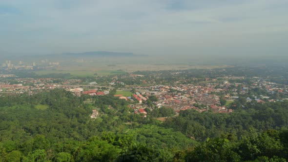 Aerial view Bukit Mertajam town.