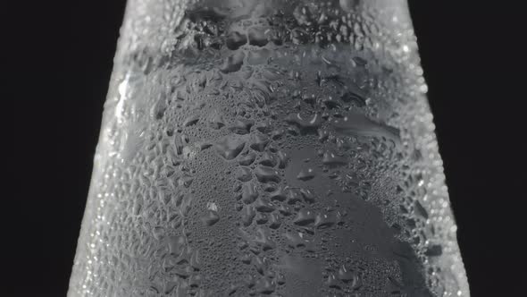 Glass Bottle with Sparkling Cold Drink