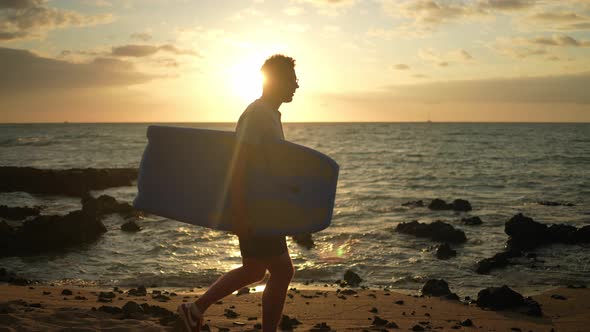 Walking On Beach