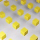 Yellow and grey cubes seamless looping motion - VideoHive Item for Sale