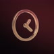 Golden Icon. Clock Rotate Around it Axis on a Dark Red Studio Background. Seamless Loop. - VideoHive Item for Sale