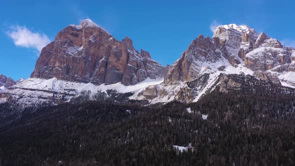 Dolomite Alps in Winter