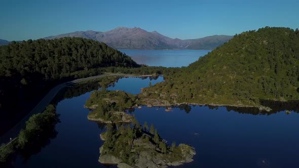 Aerial View of Beautiful Nature Norway