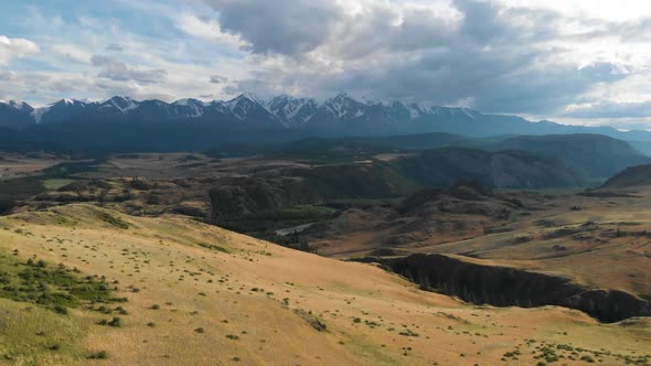 Aerial Video of the Kurai Steppe