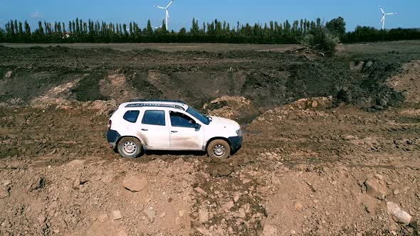 Jeep Stuck in the Mud