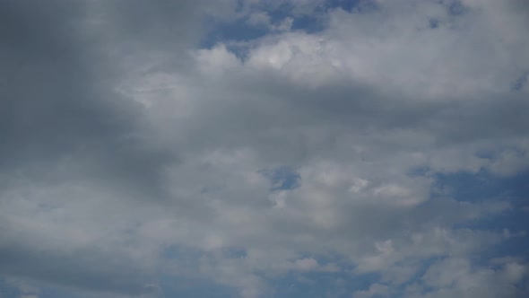 Cloudy Sky Timelapse Background
