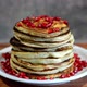 Pile of pancakes with maple sirup and berries. - VideoHive Item for Sale
