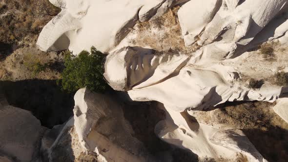 Cappadocia Landscape Aerial View. Turkey. Goreme National Park