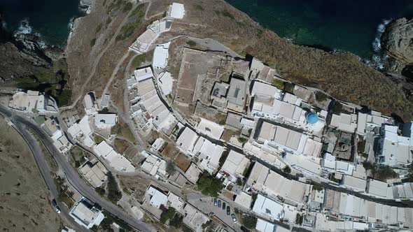 Village of Seralia at near Kastro Sifnou on the island of Sifnos in the Cyclades