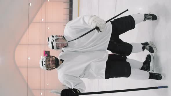 Smiling Male Hockey Players