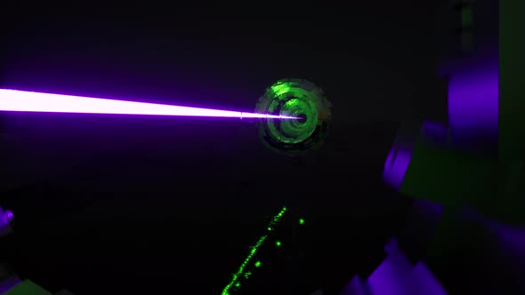 Laser Neon Futuristic Landscape Fantastic Machine Portal